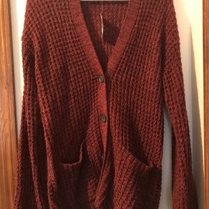 American Eagle Fall Cardigan, with balloon sleeves